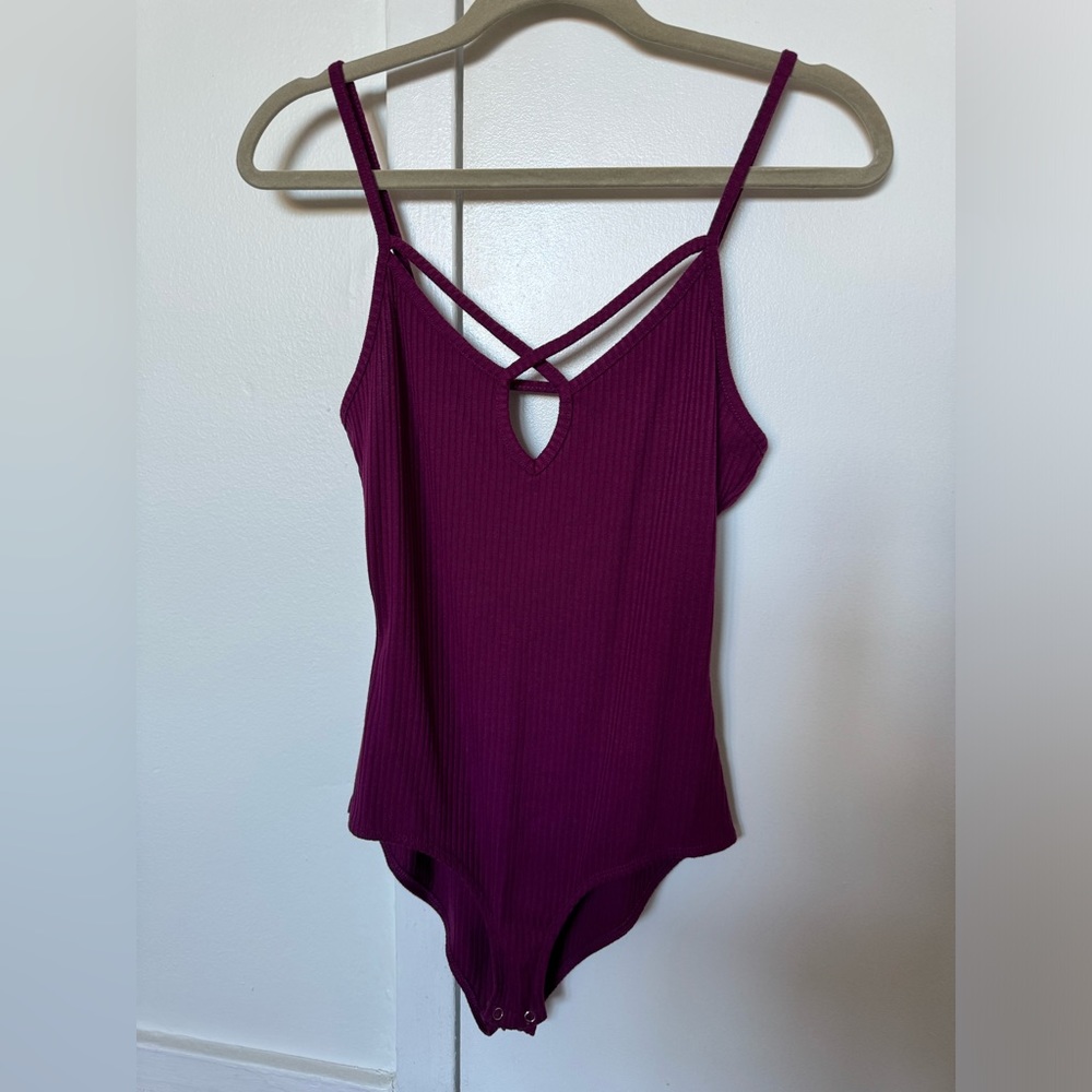 Purple bodysuit tank